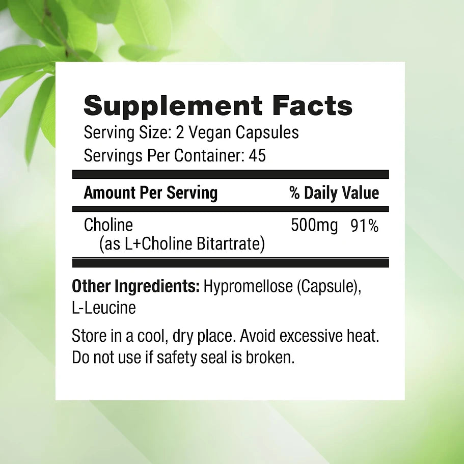 Choline Bitartrate - UPC 852446007125