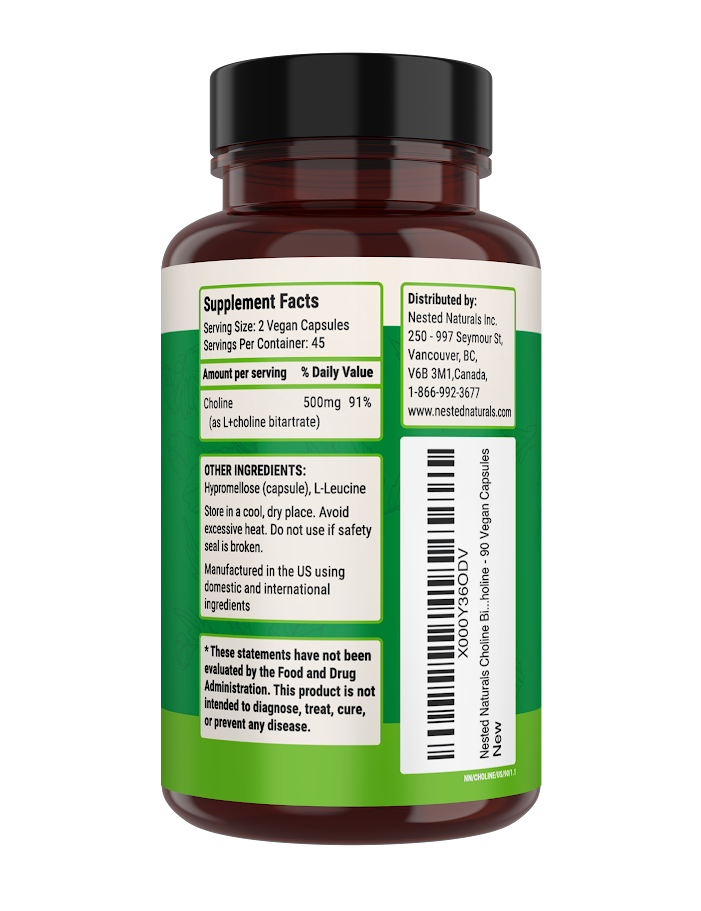 Choline Bitartrate - UPC 852446007125